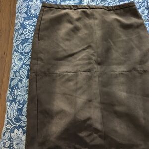 H&M Dark Brown Pencil Skirt